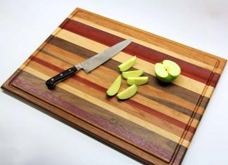 Jak vyrobit dřevěné prkénko vlastníma rukama - pokyny, kresby, fotografie a videa Výroba kuchyňského prkénka