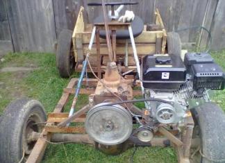 How and from what to make a mini tractor with your own hands?
