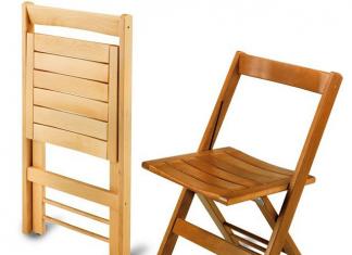 How to make a folding chair with your own hands