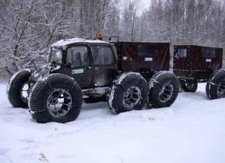 बर्फ और दलदल में जाने वाला वाहन: इसे स्वयं बनाएं या खरीदें?